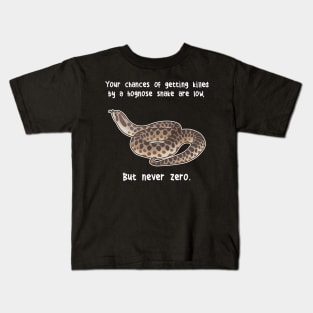 Hognose Snake Never Zero Kids T-Shirt